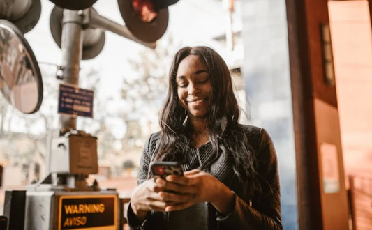 Women on her phone