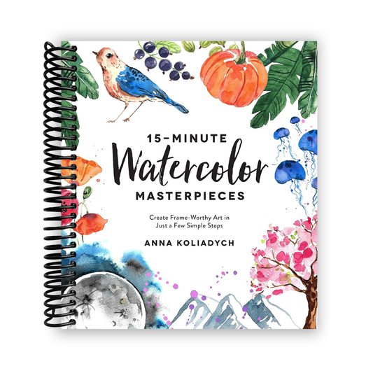 15-Minute Watercolor Masterpieces: Create Frame-Worthy Art in Just a Few Simple Steps (Spiral Bound)