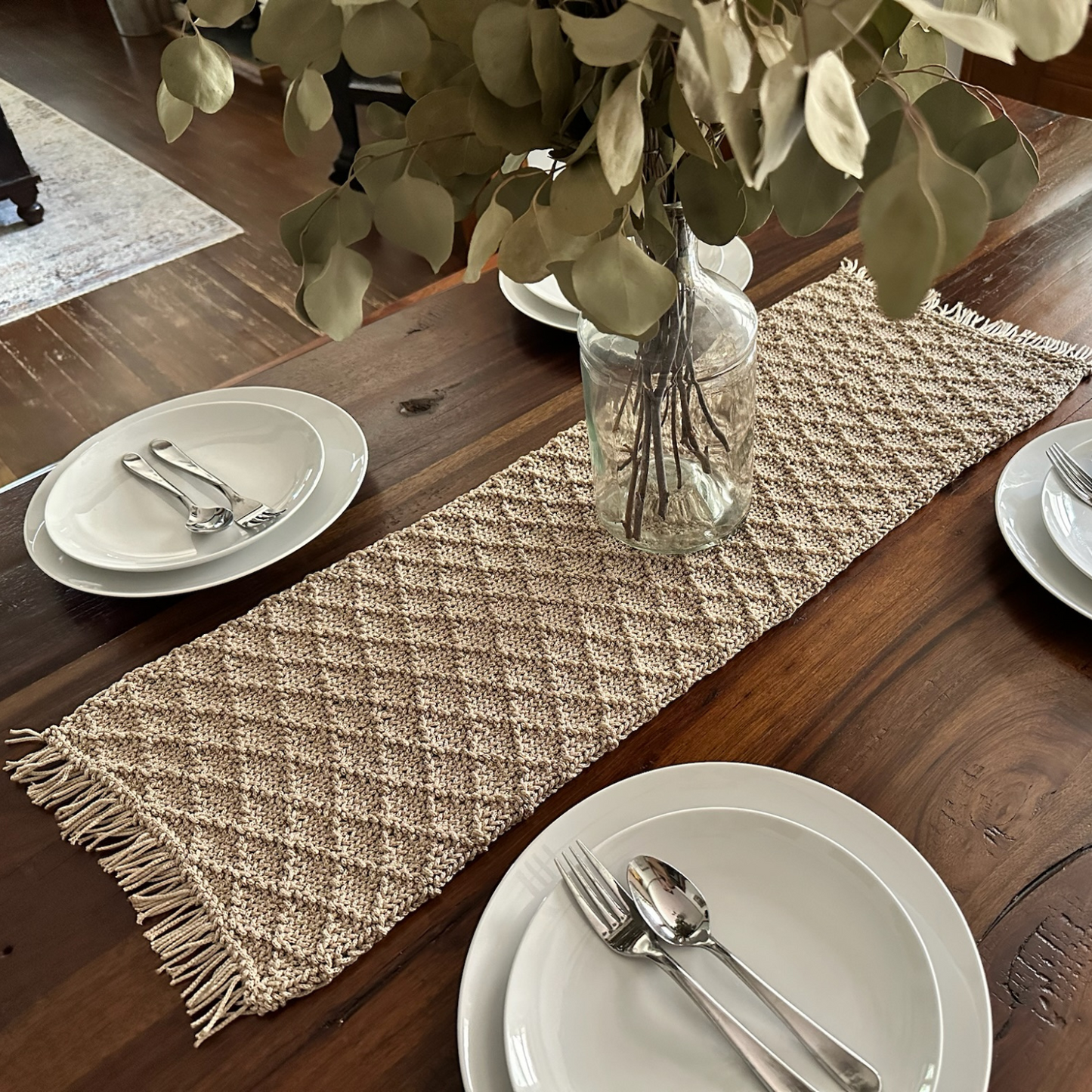 Knit Table Runner DIY Kit by Ganxxet x Little Birdie Design Studio