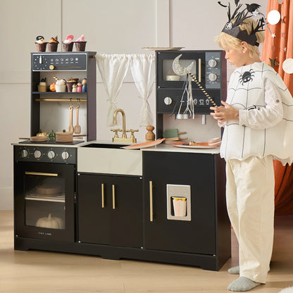 Tiny Land® Trendy Black Style Play Kitchen – Lovebox America