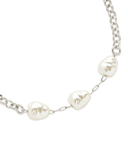 Allie Stationed Pearl Anklet