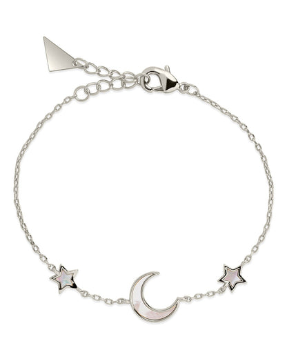 Adda Moonstone Star & Moon Station Bracelet