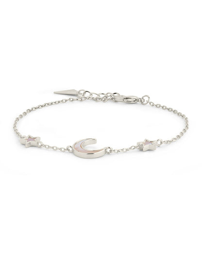 Adda Moonstone Star & Moon Station Bracelet