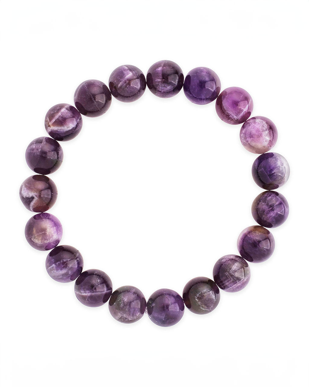 Amethyst Beaded Stretch Bracelet