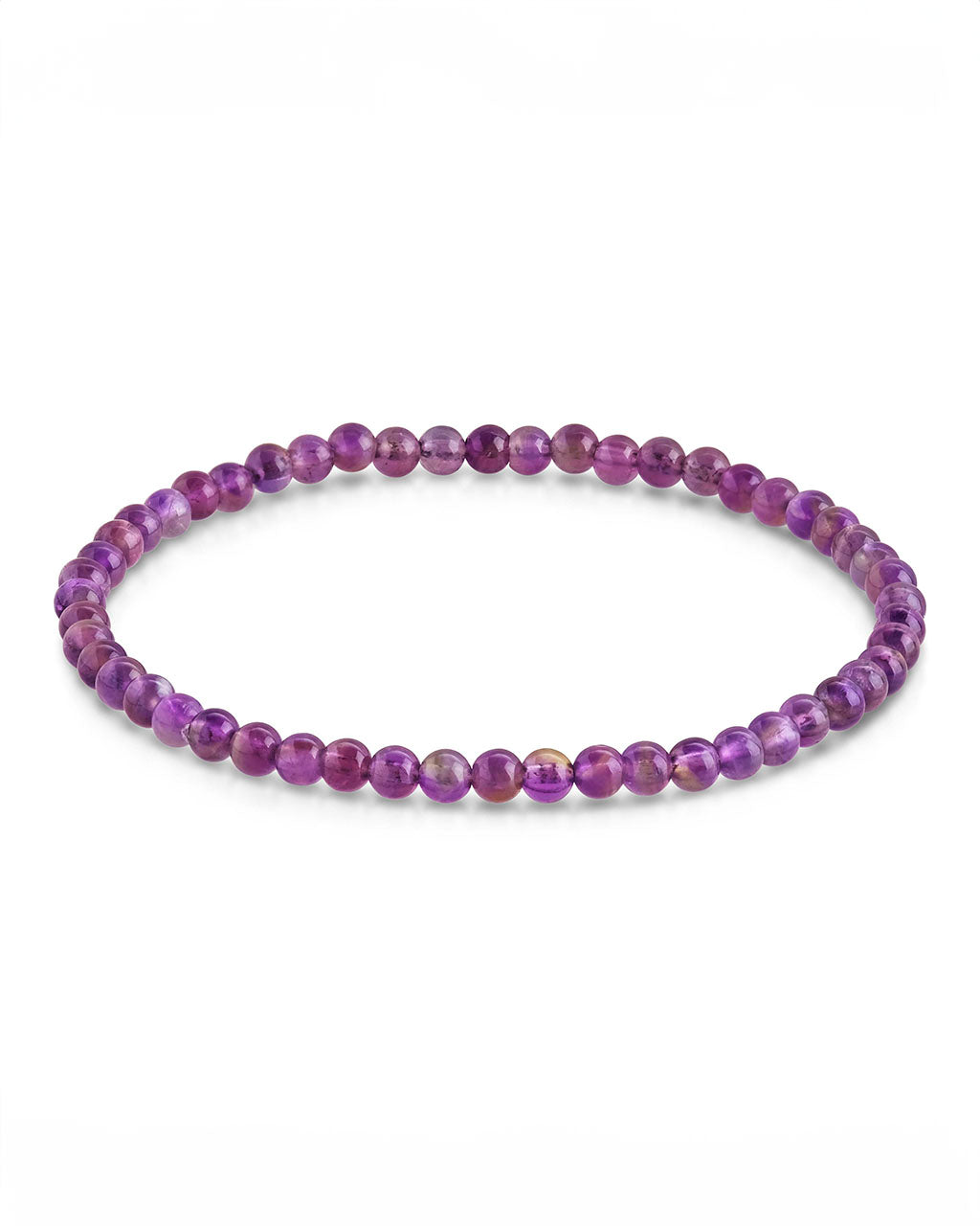 Amethyst Beaded Stretch Bracelet