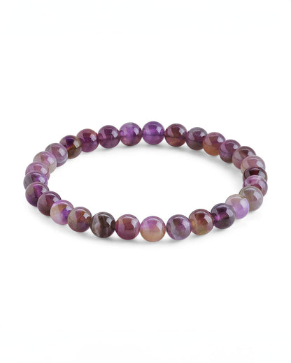 Amethyst Beaded Stretch Bracelet