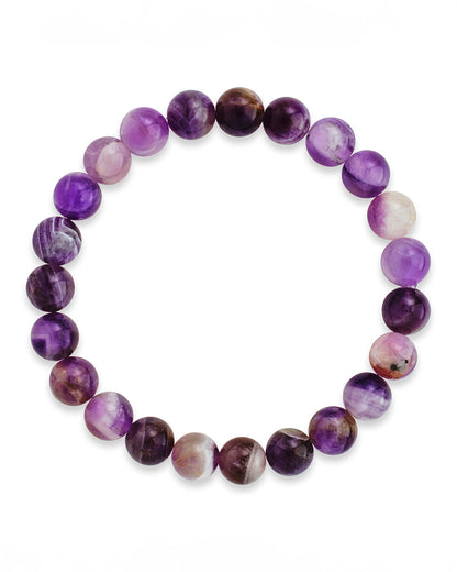 Agate Beaded Stretch Bracelet