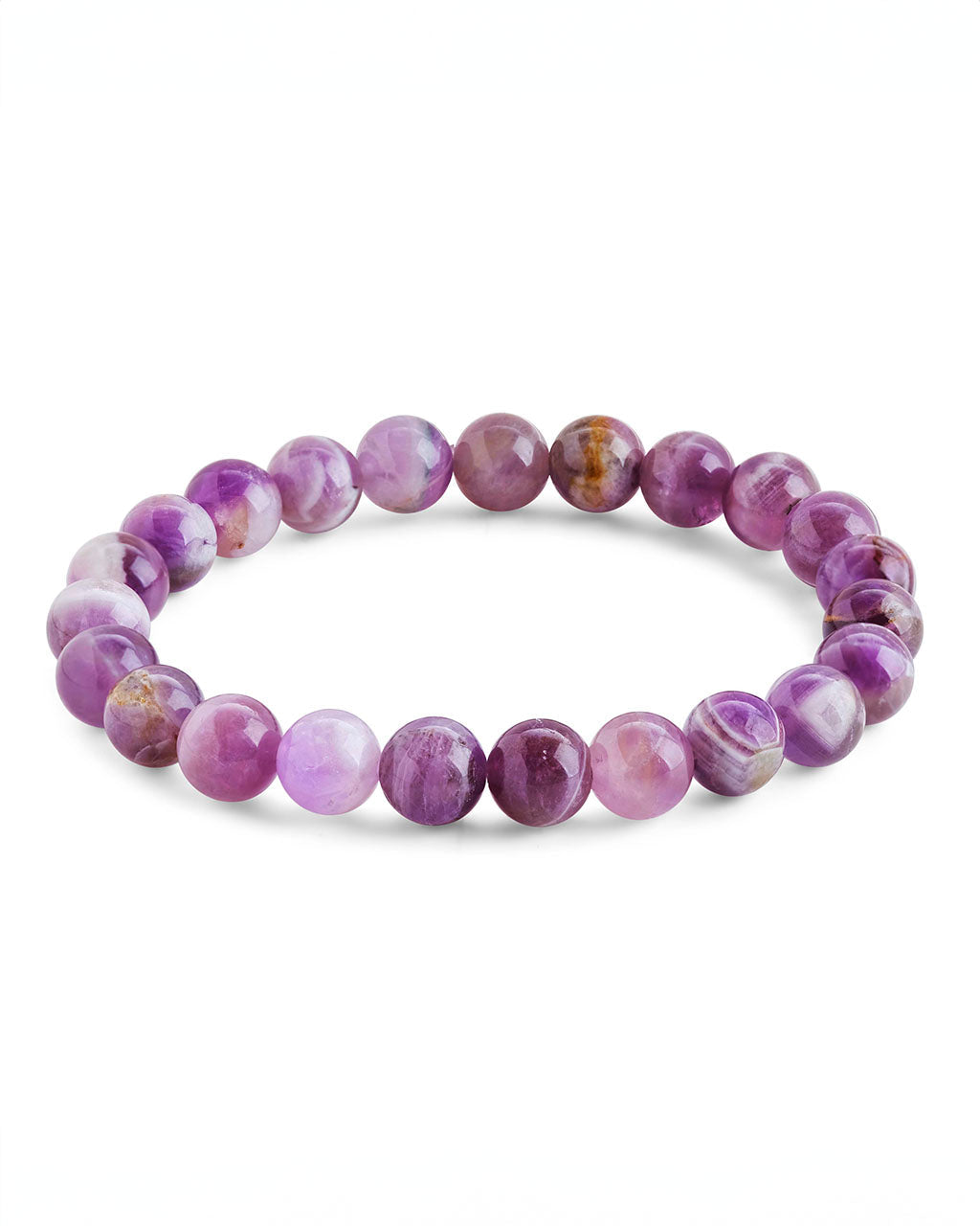 Amethyst Beaded Stretch Bracelet