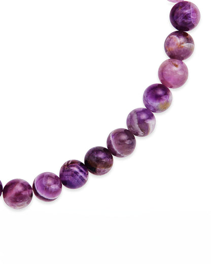 Amethyst Beaded Stretch Bracelet