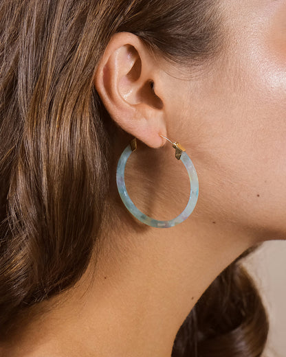 50mm Resin Hoop Earrings