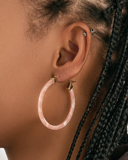 50mm Resin Hoop Earrings