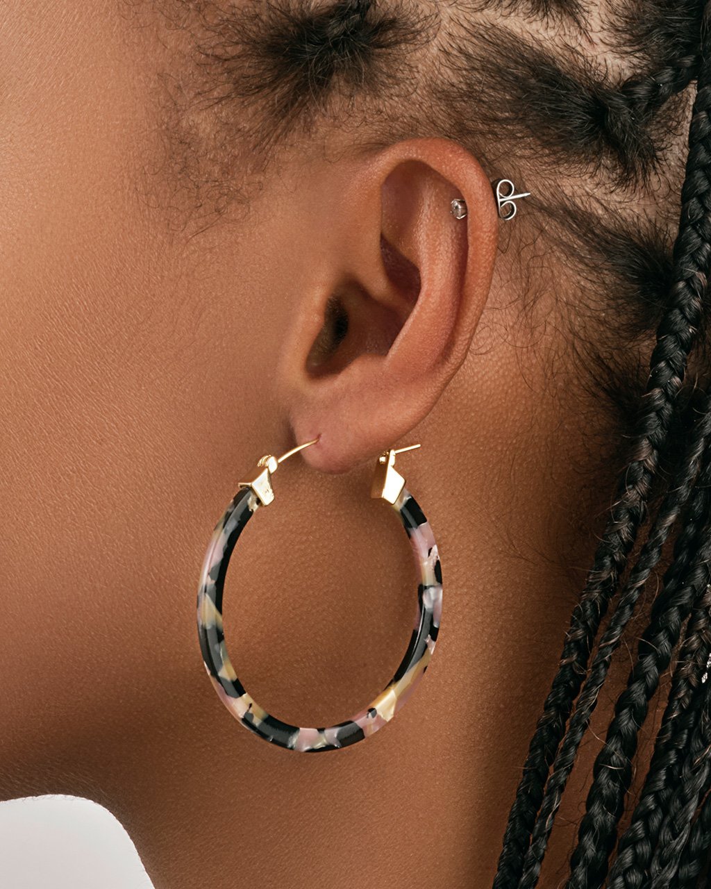 50mm Resin Hoop Earrings