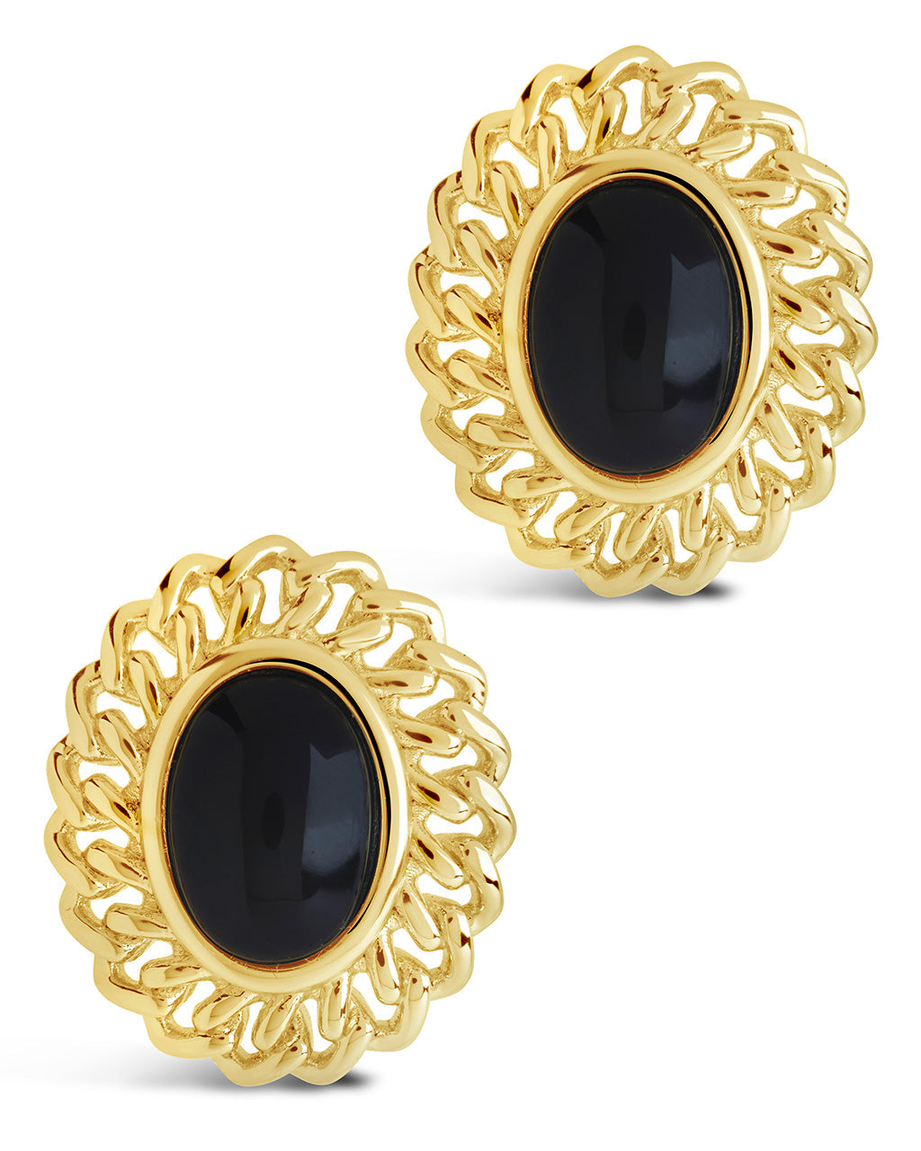 Ainsley Onyx Statement Stud Earrings