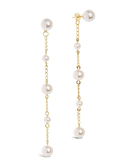 Abi Pearl Long Drop Earrings