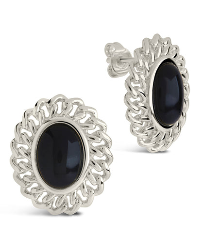 Ainsley Onyx Statement Stud Earrings