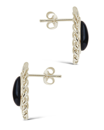 Ainsley Onyx Statement Stud Earrings