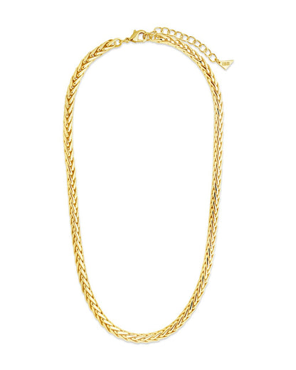 14K Gold Plated Wheat Chain Necklace