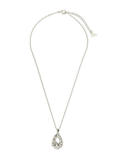 Alouette Textured Pendant Necklace