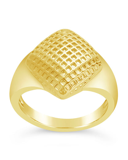 Aldari Textured Signet Ring