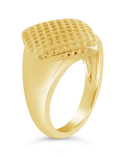 Aldari Textured Signet Ring