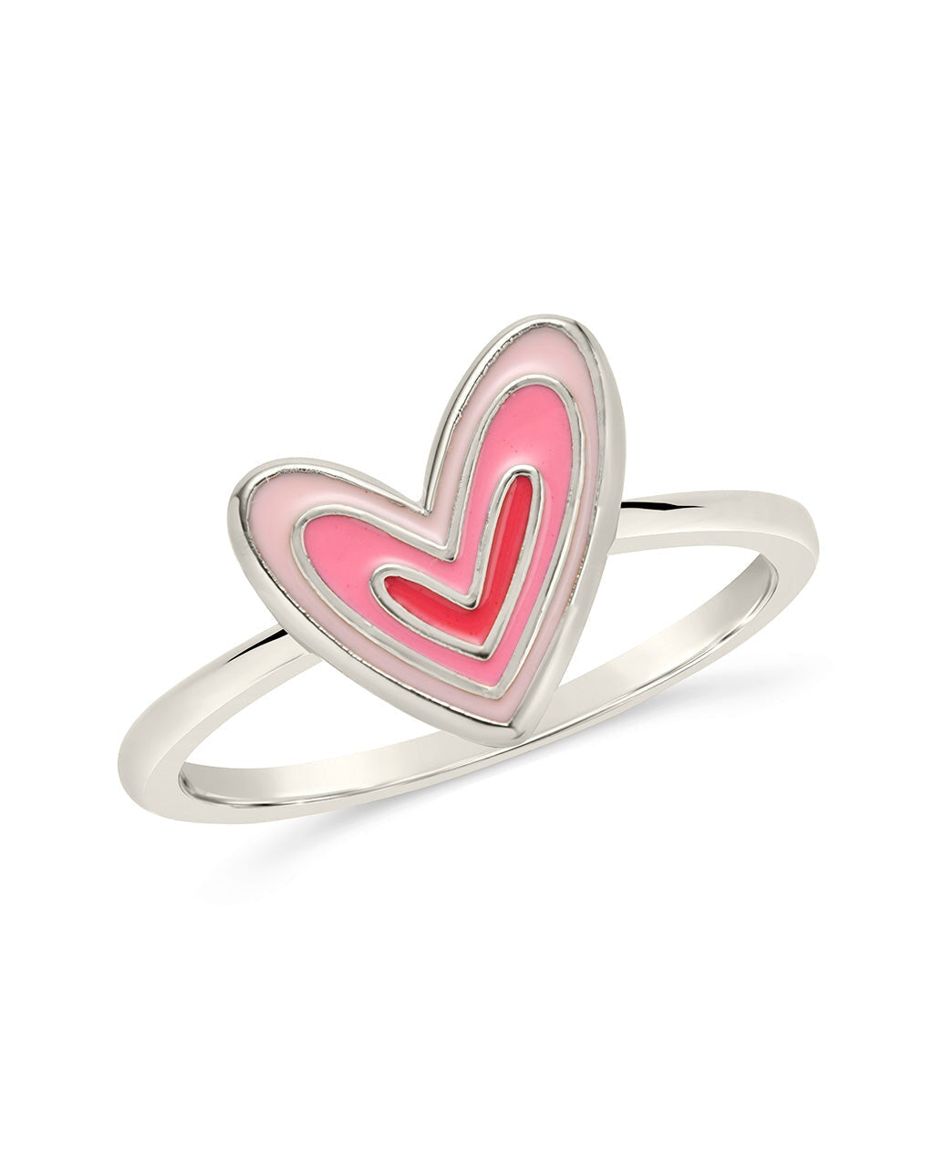 Amanda Enamel Heart Ring