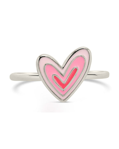 Amanda Enamel Heart Ring