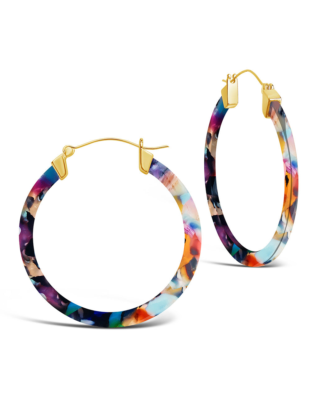 50mm Resin Hoop Earrings