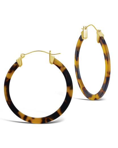 50mm Resin Hoop Earrings