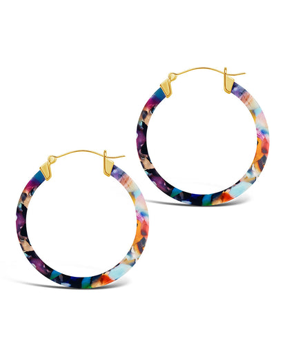 50mm Resin Hoop Earrings