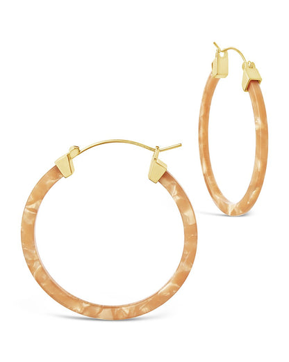 50mm Resin Hoop Earrings