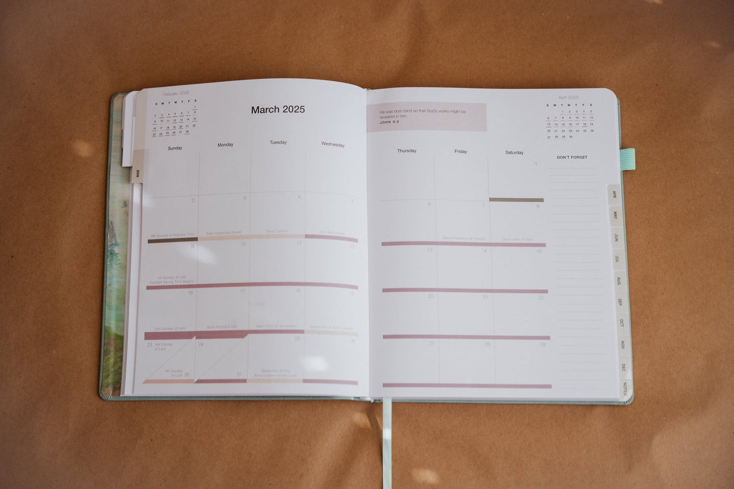 2025 Calendar Year Catholic Liturgical Planner // Big Layout