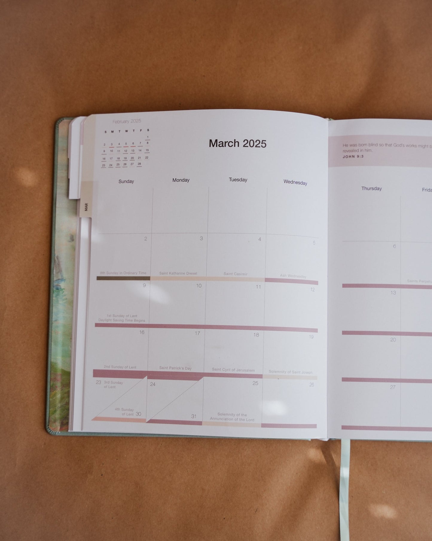 2025 Calendar Year Catholic Liturgical Planner // Big Layout