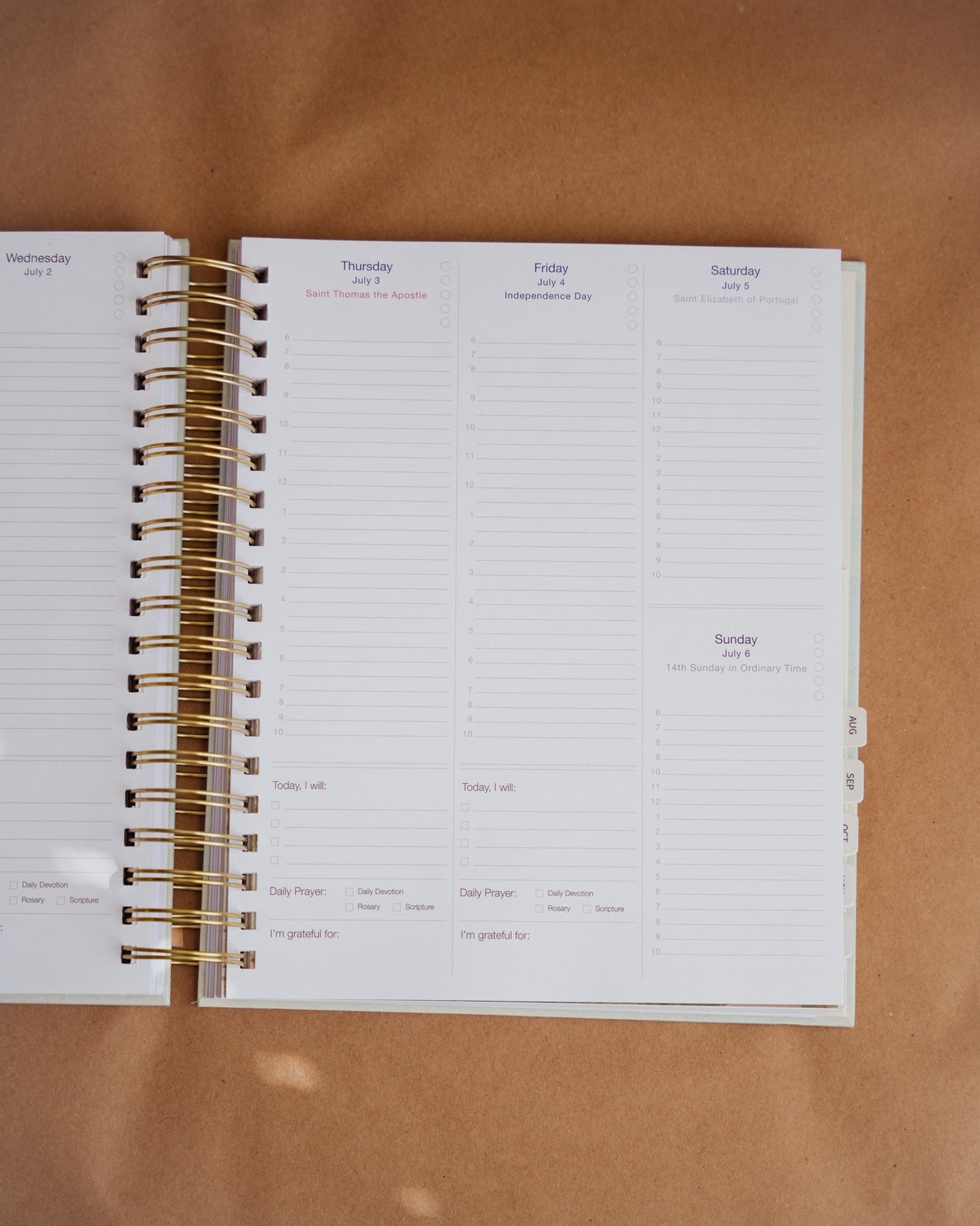 2025 Calendar Year Catholic Liturgical Planner // Big Layout