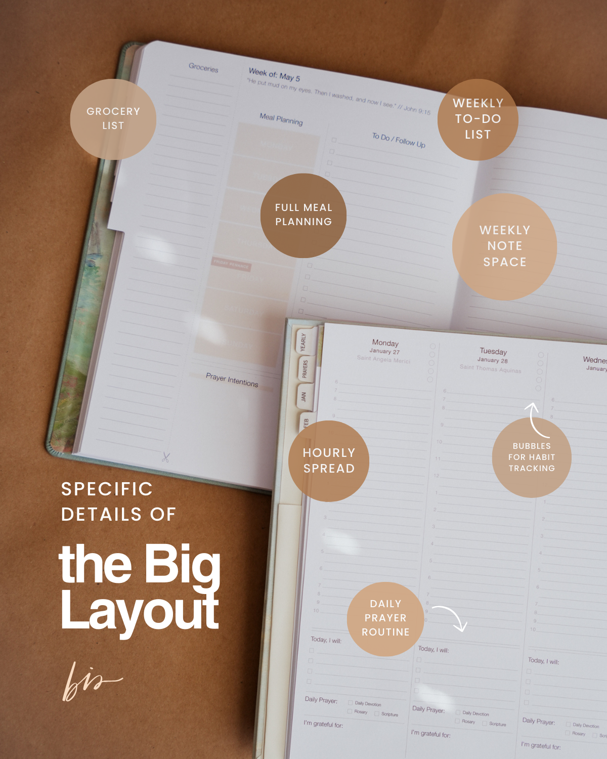 2025 Calendar Year Catholic Liturgical Planner // Big Layout