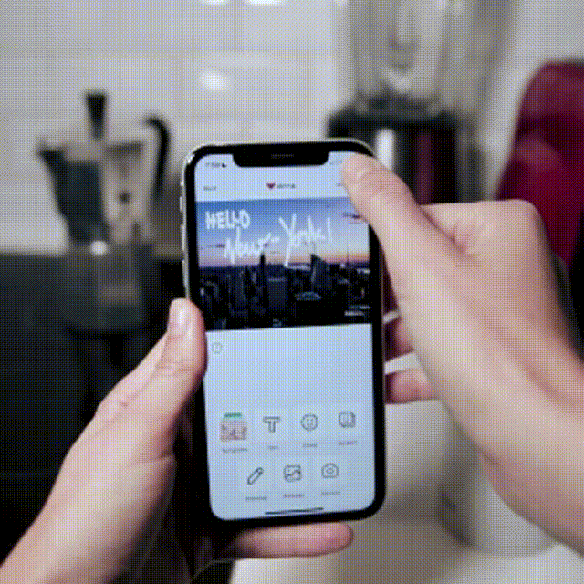 Send a message animation